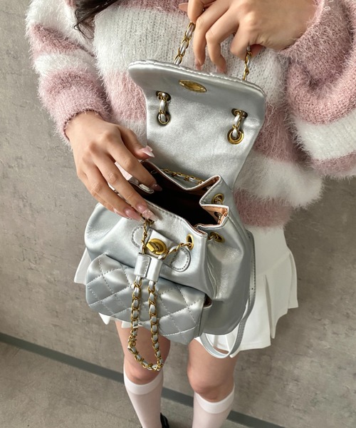 CHANEL キルティング ミニリュック Mejoul デイバック リュック 「2026春夏新作」ミニリュック / レザー調