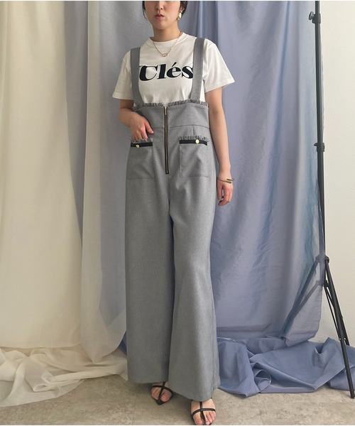 「LHELBIE」 オーバーオール M ブラック レディース