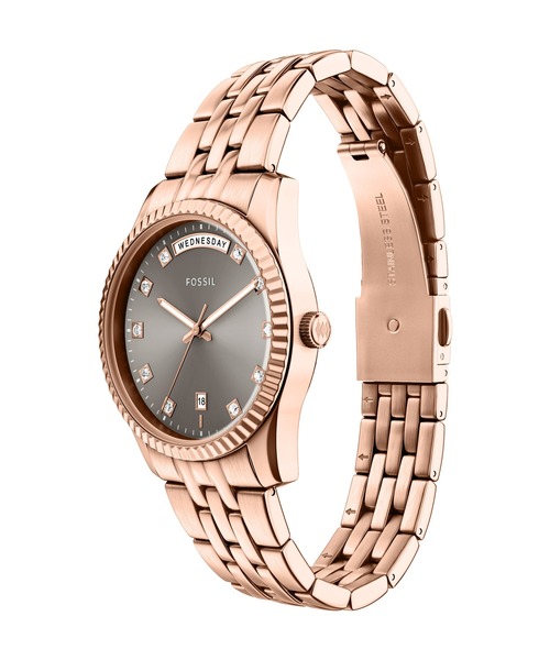 【新品】Fossil フォッシル　腕時計 レディース ローズゴールド フォッシル 腕時計 レディース セシール AM4511 ローズゴールド×ローズ