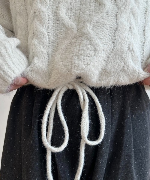 「lawgy」 長袖ニット FREE アイボリー レディース_画像5