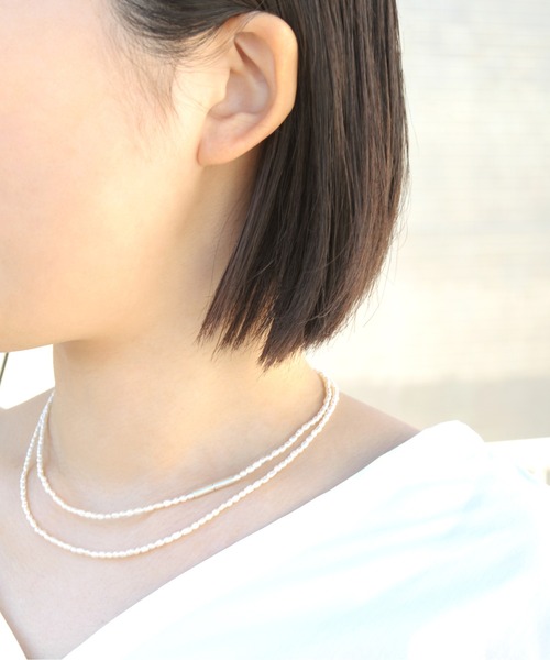 「anq.」 ネックレス ONE SIZE ホワイト レディース_画像2