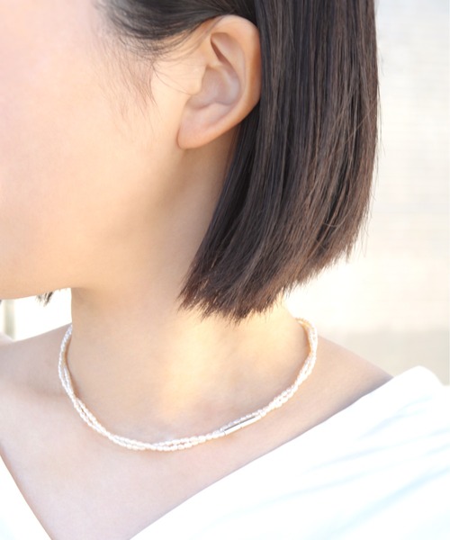 「anq.」 ネックレス ONE SIZE ホワイト レディース_画像3