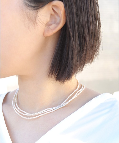 「anq.」 ネックレス ONE SIZE ホワイト レディース_画像8