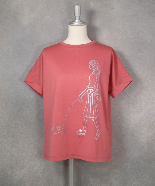 STUDIO PICONE（スタジオピッコーネ） tシャツ 半袖 箔プリント冷感 