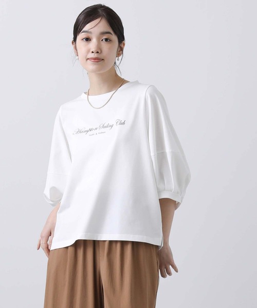 「Gready Brilliant」 半袖カットソー 38 オフホワイト レディース_画像9