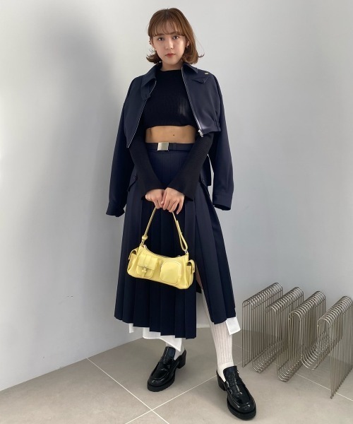 レディース リリーブラウン ネイビー ジャケット ワンピース セットアップ