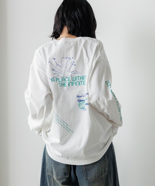rimu様リクエスト PBLIM tシャツ 「UNISEX」ラクガキロンT ルーズシルエット レディース