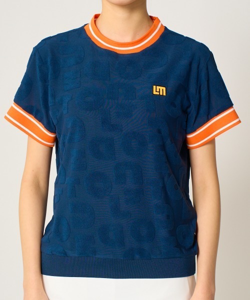 LOUDMOUTH ラウンドマウス 半袖Tシャツ　レディース　LLサイズ tシャツ 半袖 LOUDMOUTH/ラウドマウス ゴルフウェア UVカット パイル