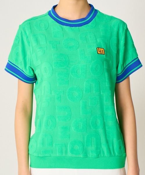 LOUDMOUTH ラウンドマウス 半袖Tシャツ　レディース　LLサイズ tシャツ 半袖 LOUDMOUTH/ラウドマウス ゴルフウェア UVカット パイル