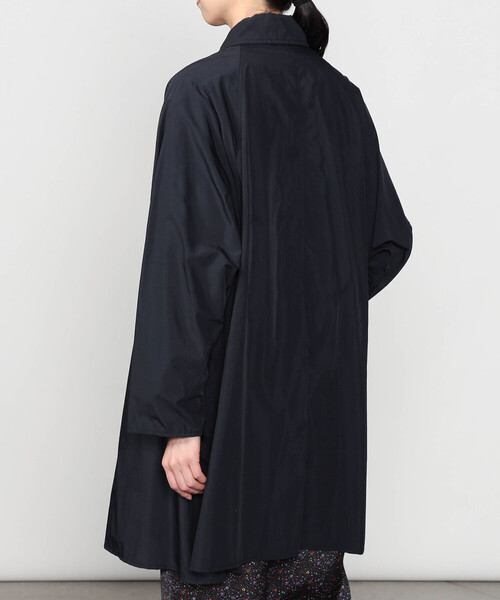 ✨美品　DNKY ブラック ステンカラーコート XL callautia（カラウティア） ステンカラーコート コート ヘリンボーン