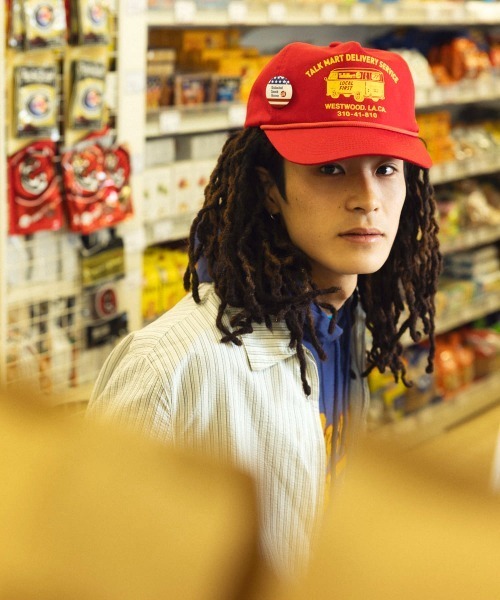 TalkMart キャップ 帽子 TC-TWILL TRUCKER CAP_RD/BK / トークマート