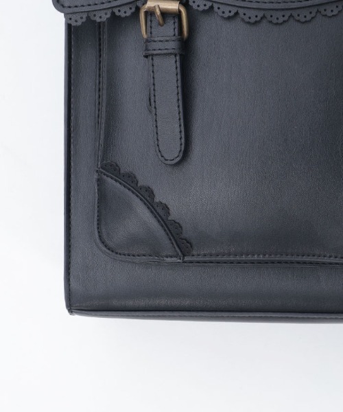 【axes femme】型押し入り サッチェルバッグ ブラック 3way 美品 axes femme（アクシーズファム）の「型押しフラップサッチェル
