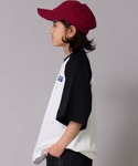 tシャツ 「綿100%」配色ラグラン ワンポイ...の詳細画像1