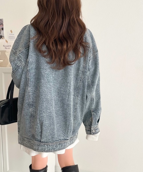 「classicalelf」 デニムジャケット X-LARGE ブルー レディースの画像3