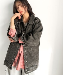 「classicalelf」 デニムジャケット X-LARGE ブルー レディースの画像4
