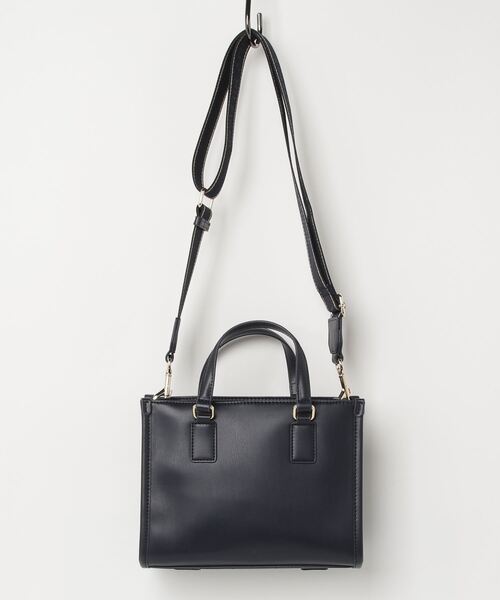   トミーヒルフィガー 2WAYバッグ  PVC    ネイビー レディース / 241015000872 TOMMY HILFIGER（トミー・ヒルフィガー） トートバッグ マイクロトート