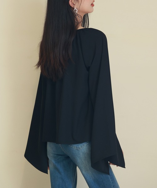 「SAISON DE PAPILLON」 長袖ブラウス M ブラック レディース_画像3