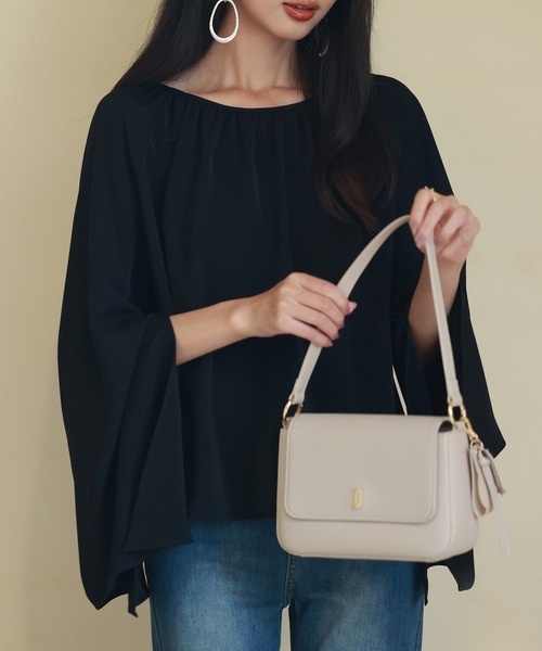 「SAISON DE PAPILLON」 長袖ブラウス M ブラック レディース_画像7