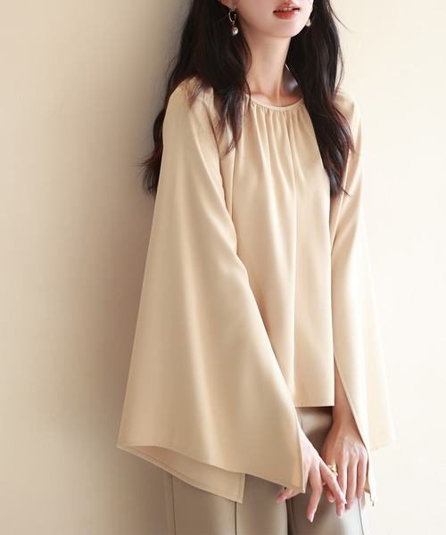 「SAISON DE PAPILLON」 長袖ブラウス M ブラック レディース_画像9