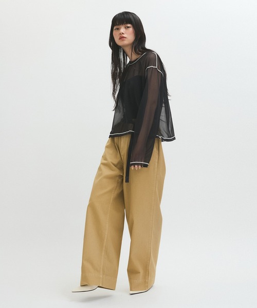 「Gramicci」 チノパンツ S ベージュ レディースの画像