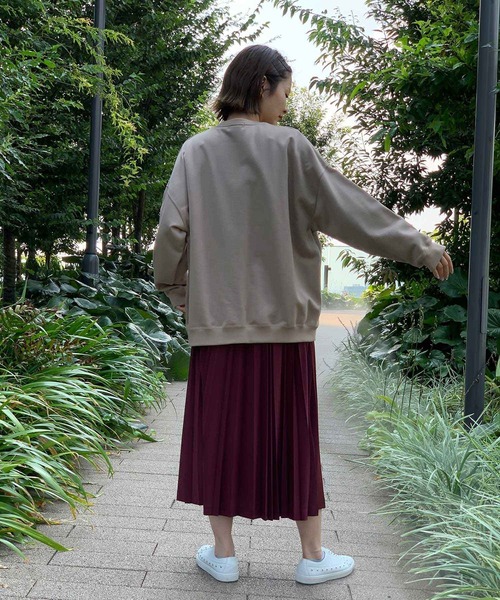 「ZUCCa」 スウェットカットソー M size ブラック レディースの画像