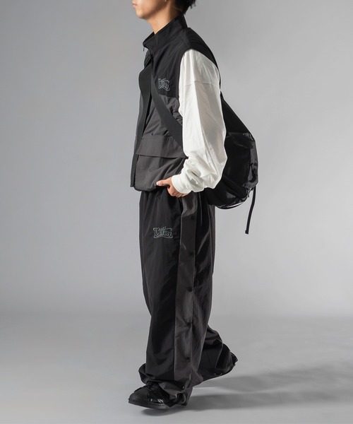 「kutir」 イージーパンツ MEDIUM ネイビー メンズ_画像6