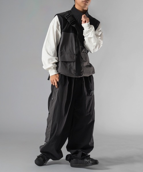 「kutir」 イージーパンツ MEDIUM ネイビー メンズ_画像7