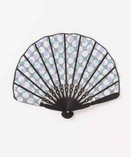 ANNA SUI（アナスイ） 扇子 うちわ 収納ケース付き扇子（ローズドット