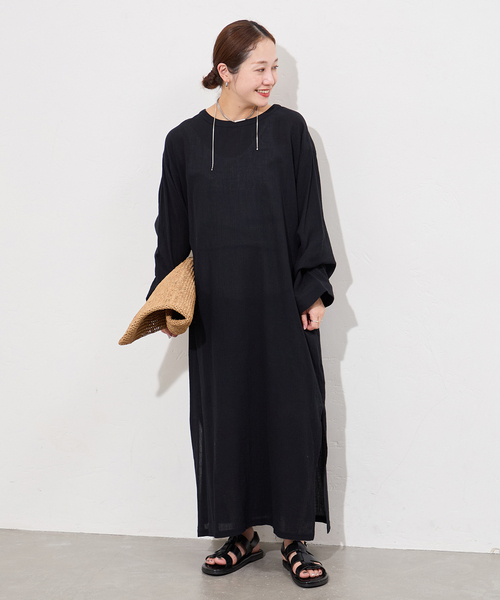 【未使用】ジャーナル スタンダード ラックス ハイツイストガーゼ ワンピース JOURNAL STANDARD（ジャーナルスタンダード） ワンピース ソフトガーゼ