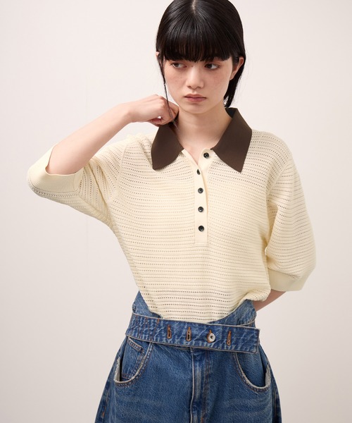ADAM ET ROPE'（アダムエロペ） ポロシャツ ポロ 「サステナブル