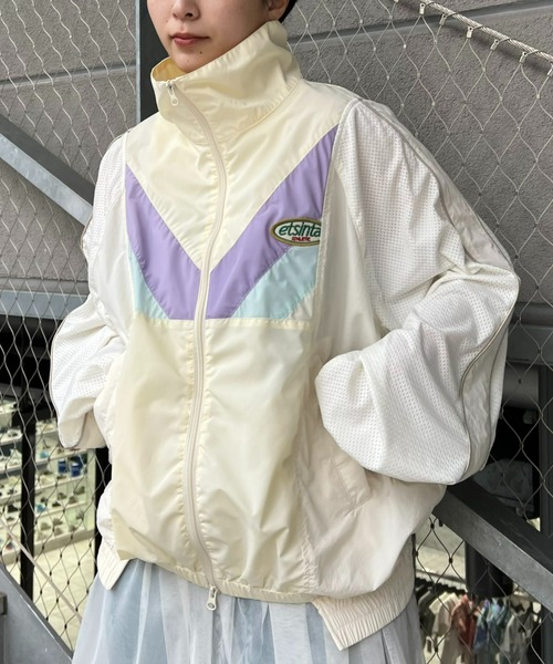 etsinta（エシンタ） ナイロンブルゾン ONE SIZE ベージュ レディース