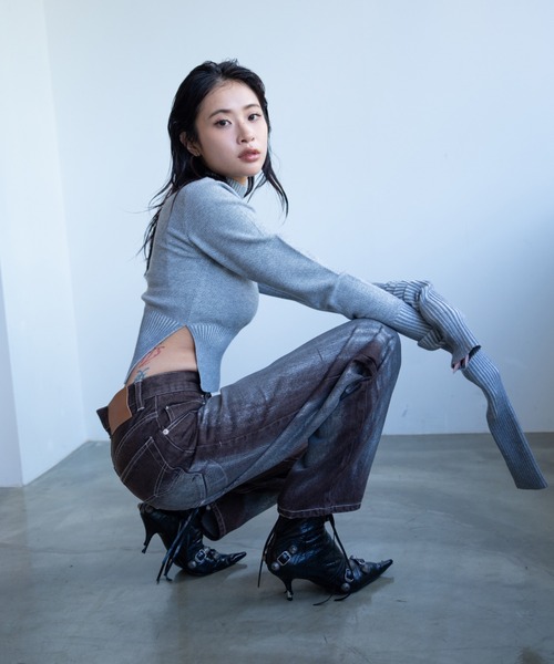 「JUEMI」 デニムパンツ MEDIUM ブルー レディース_画像4