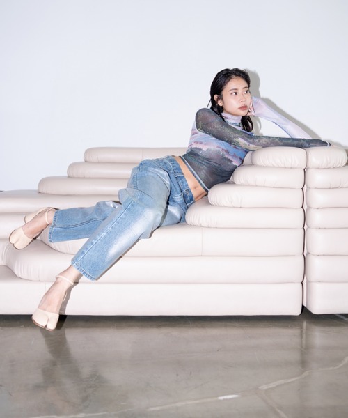 「JUEMI」 デニムパンツ MEDIUM ブルー レディース_画像8
