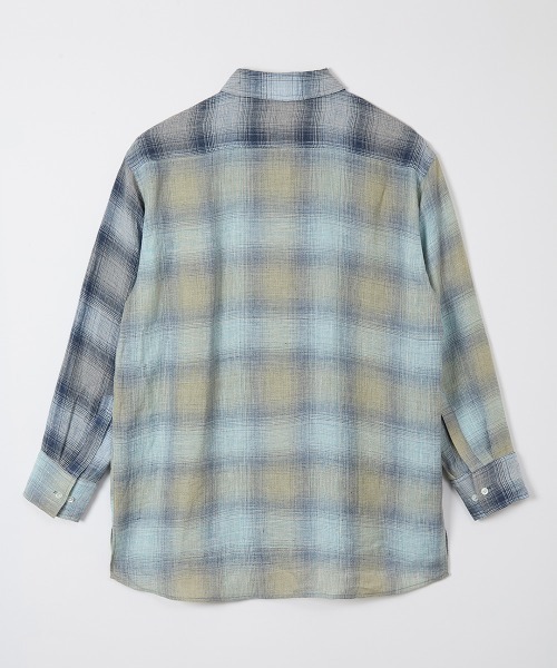 ブラウス シャツ 「leinwande」26SS新作 Combination Check Shirts レディースの画像