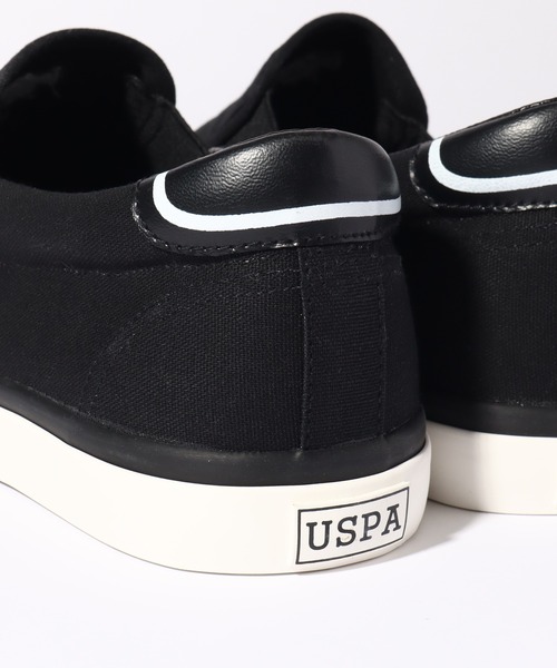 「U.S. POLO ASSN.」 スリッポン 26.5cm ブラック レディース_画像6