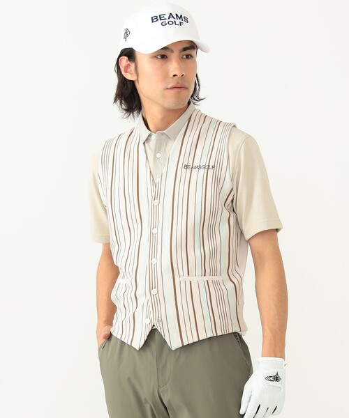 BEAMS GOLF（ビームス ゴルフ） ベスト X-LARGE ネイビー メンズ