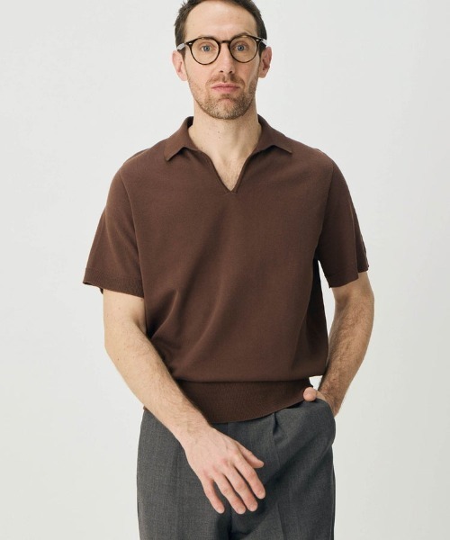 BRITISH MADE ポロシャツ スキッパーシャツ/ラムズゲート(MEN) メンズ