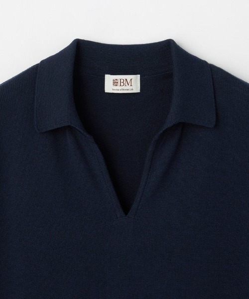 BRITISH MADE ポロシャツ スキッパーシャツ/ラムズゲート(MEN) メンズ