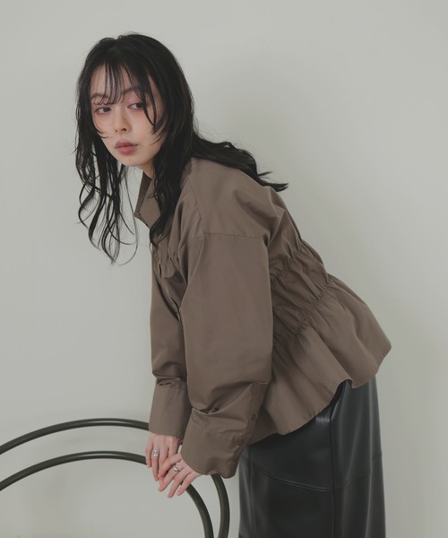 「LIAN」 長袖シャツ FREE イエロー レディース_画像8