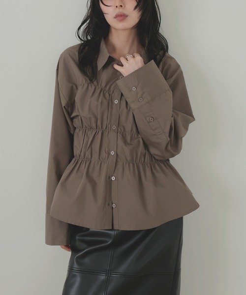「LIAN」 長袖シャツ FREE イエロー レディース_画像9