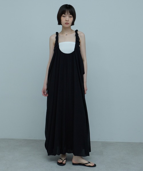 ワンピース シフォンシェルワンピの画像