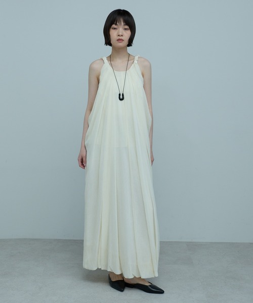 ワンピース シフォンシェルワンピの画像