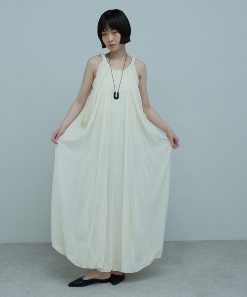 ワンピース シフォンシェルワンピの画像