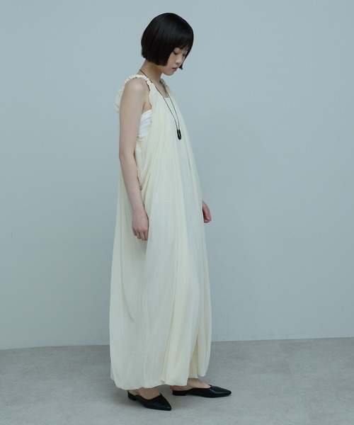 ワンピース シフォンシェルワンピの画像