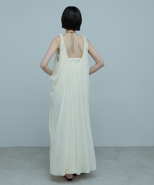 ワンピース シフォンシェルワンピの画像