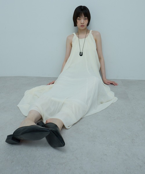 ワンピース シフォンシェルワンピの画像