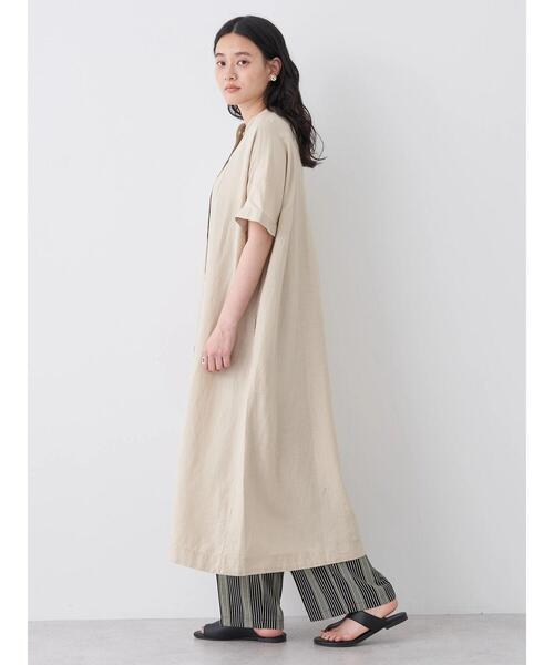 「AMERICAN HOLIC」 半袖ワンピース M ブラウン レディース_画像5