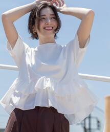 OPAQUE.CLIP（オペークドットクリップ） tシャツ 半袖 裾フリル