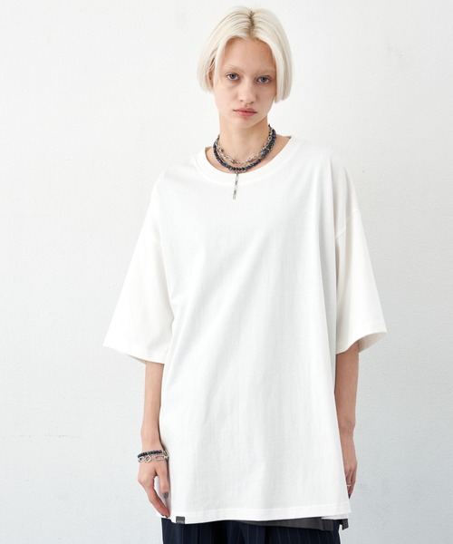 「AIVER」 半袖Tシャツ MEDIUM ホワイト メンズ_画像2