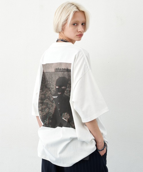 「AIVER」 半袖Tシャツ MEDIUM ホワイト メンズ_画像5